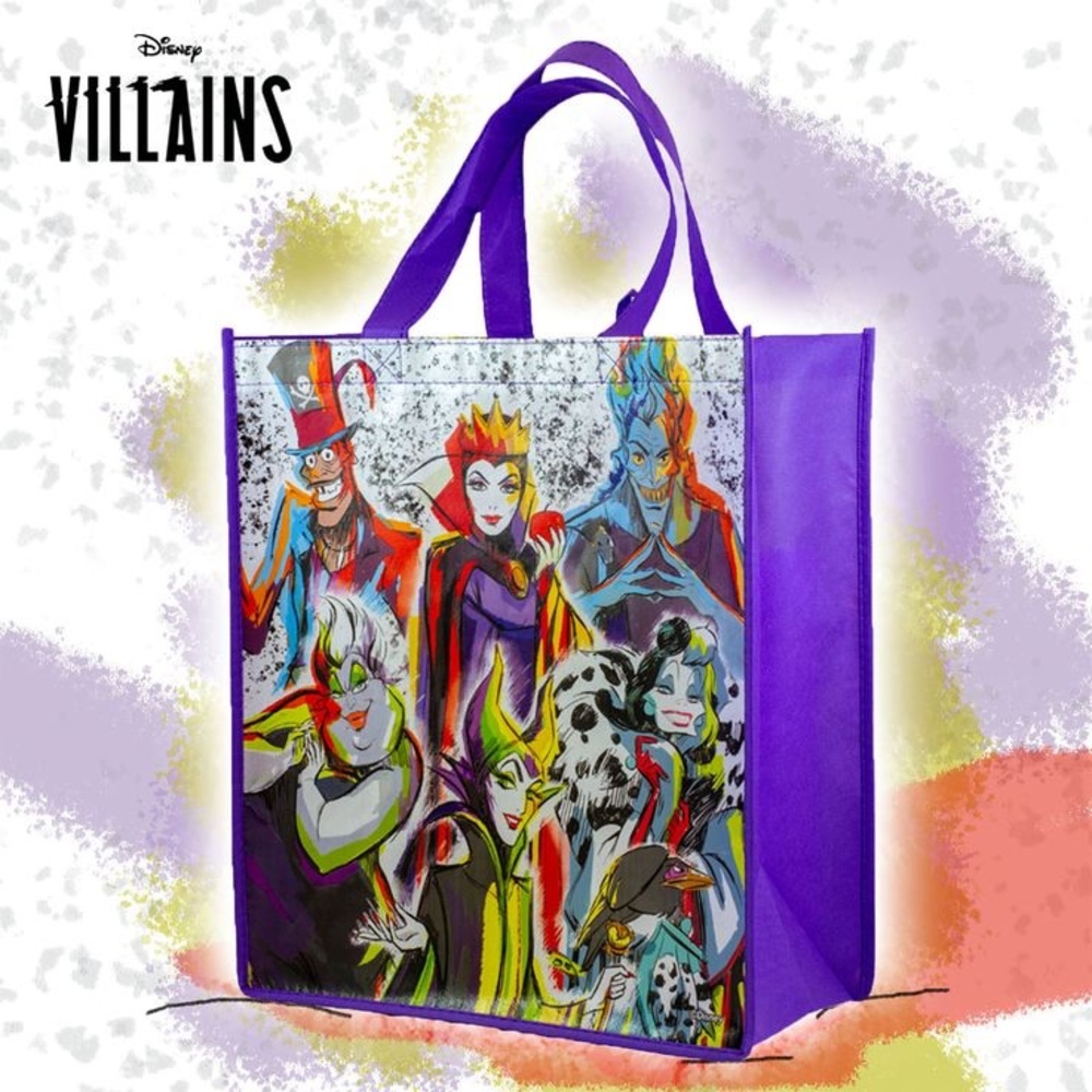 Disney Villains Reusable Tote Bag Cruella Ursula Evil Queen Maleficent 13x15